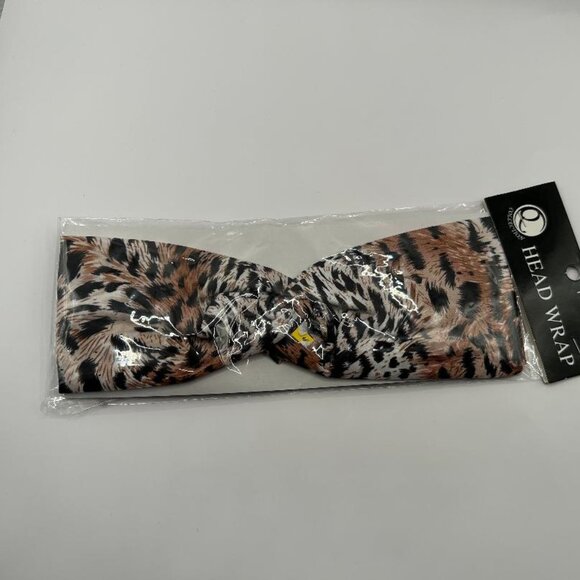 Leopard Elastic Bowtie Style Headband - Picture 1 of 3